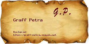 Graff Petra névjegykártya
